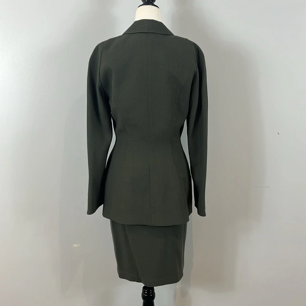 Thierry Mugler Vintage Wool Skirt Suit - Picture 6 of 17